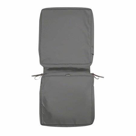 LATESTLUXURY Montlake Fadesafe Chair Cushion Cover, Light Charcoal - 44 x 20 x 3 in. LA2544990